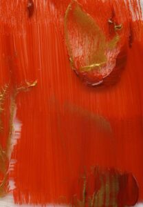 Red abstract painting